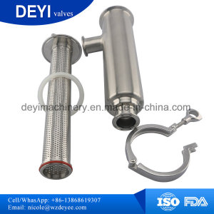 Stainless Steel Sanitary Hygienic Angle-Type Strainer